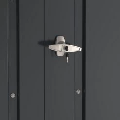 Abri à Vélos En Acier Anthracite Monopente 2,05m² + Kit D'ancrage - DURAMAX -Jardin Abris Magasin abri a velos en acier anthracite monopente 205m kit d ancrage duramax 2