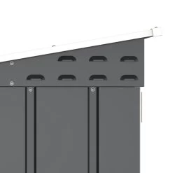 Abri à Vélos En Acier Anthracite Monopente 2,05m² + Kit D'ancrage - DURAMAX -Jardin Abris Magasin abri a velos en acier anthracite monopente 205m kit d ancrage duramax 4