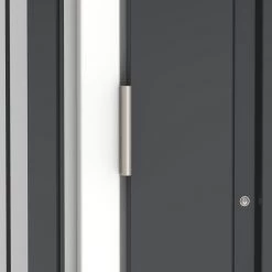 Abri à Vélos En Acier Anthracite Monopente 2,05m² + Kit D'ancrage - DURAMAX -Jardin Abris Magasin abri a velos en acier anthracite monopente 205m kit d ancrage duramax 5