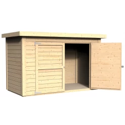 Abri à Vélos En Bois Naturel 2,10m² Cykel + Plancher – Baltic