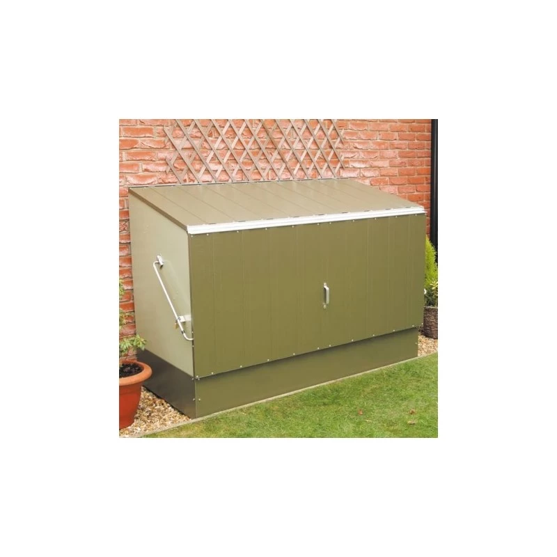 Abri à Vélos En Métal 1750L Vert 1,74m² + Kit D'ancrage TRIMETALS 8 Abri à Vélos En Métal 1750L Vert 1,74m² + Kit D'ancrage TRIMETALS – Image 6