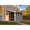 Abri Adossé En Bois Vitrifié Gris 4,85m² Wandlitz 3 - Karibu 2 Abri Adossé En Bois Vitrifié Gris 4,85m² Wandlitz 3 - Karibu -Jardin Abris Magasin abri adosse en bois vitrifie gris 485m wandlitz 3 karibu