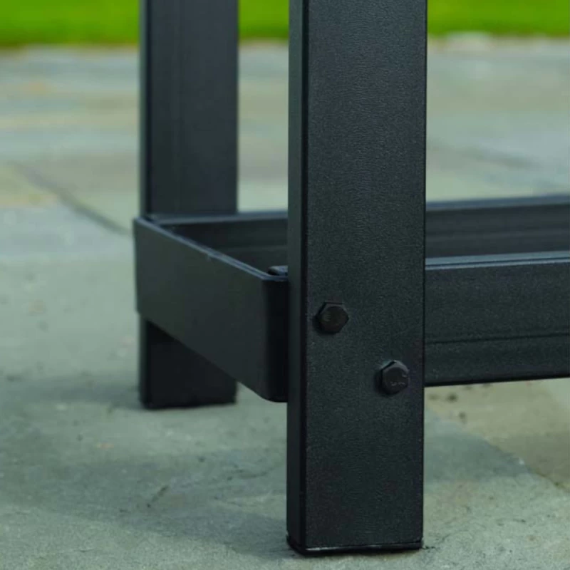 Abri Bûches En Acier Et Polyester 300D Capacité 1m³ Noir - ShelterLogic 5 Abri Bûches En Acier Et Polyester 300D Capacité 1m³ Noir - ShelterLogic – Image 3