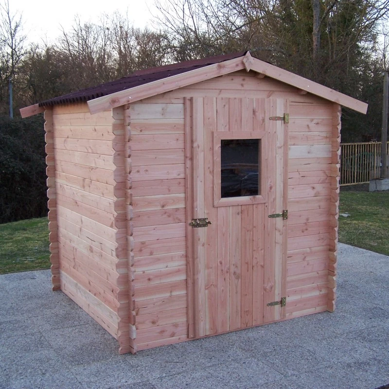 Abri En Douglas DALIA 4,71m² En Madriers 20mm - HABRITA 3 Abri En Douglas DALIA 4,71m² En Madriers 20mm - HABRITA