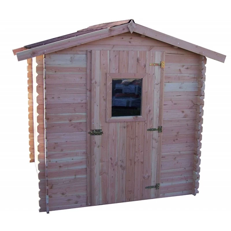 Abri En Douglas DALIA 4,71m² En Madriers 20mm - HABRITA 4 Abri En Douglas DALIA 4,71m² En Madriers 20mm - HABRITA – Image 2