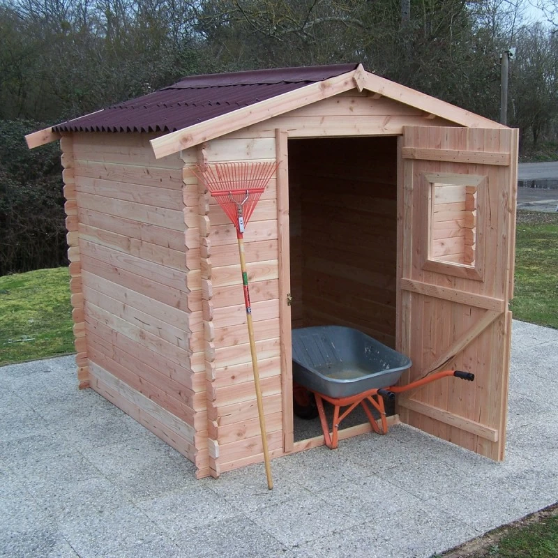 Abri En Douglas DALIA 4,71m² En Madriers 20mm - HABRITA 5 Abri En Douglas DALIA 4,71m² En Madriers 20mm - HABRITA – Image 3