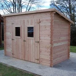 Abri Toit Monopente En Douglas DALMAT 5,62m² Madriers 20mm + Couverture Onduline - HABRITA 9 Abri Toit Monopente En Douglas DALMAT 5,62m² Madriers 20mm + Couverture Onduline - HABRITA -Jardin Abris Magasin abri dalmat 562m en madriers douglas 20mm sans plancher habrita 2