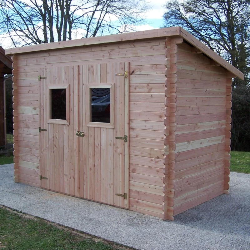 Abri Toit Monopente En Douglas DALMAT 5,62m² Madriers 20mm + Couverture Onduline - HABRITA 5 Abri Toit Monopente En Douglas DALMAT 5,62m² Madriers 20mm + Couverture Onduline - HABRITA – Image 3