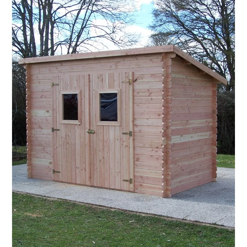 Abri Toit Monopente En Douglas DALMAT 5,62m² Madriers 20mm + Couverture Onduline - HABRITA 7 Abri Toit Monopente En Douglas DALMAT 5,62m² Madriers 20mm + Couverture Onduline - HABRITA – Image 5