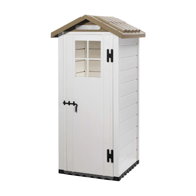 Abri De Jardin 0,93m² En PVC Avec Plancher Evo Tuscany 80 – Garofalo 4 Abri De Jardin 0,93m² En PVC Avec Plancher Evo Tuscany 80 – Garofalo – Image 2