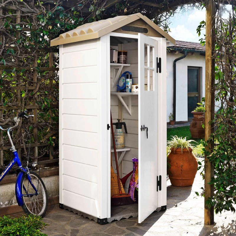 Abri De Jardin 0,93m² En PVC Avec Plancher Evo Tuscany 80 – Garofalo 3 Abri De Jardin 0,93m² En PVC Avec Plancher Evo Tuscany 80 – Garofalo