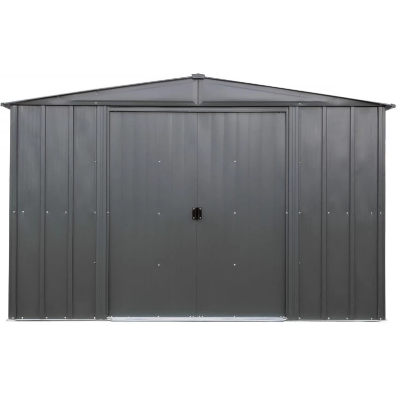 Abri De Jardin 10,7m² Toit Double Pente En Acier Galvanisé Anthracite Spacemaker 4 Abri De Jardin 10,7m² Toit Double Pente En Acier Galvanisé Anthracite Spacemaker – Image 2