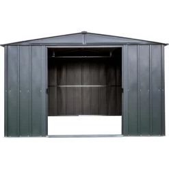 Abri De Jardin 10,7m² Toit Double Pente En Acier Galvanisé Anthracite Spacemaker 10 Abri De Jardin 10,7m² Toit Double Pente En Acier Galvanisé Anthracite Spacemaker -Jardin Abris Magasin abri de jardin 107m toit double pente en acier galvanise anthracite spacemaker 2