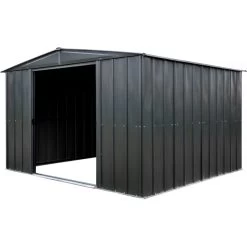 Abri De Jardin 10,7m² Toit Double Pente En Acier Galvanisé Anthracite Spacemaker 11 Abri De Jardin 10,7m² Toit Double Pente En Acier Galvanisé Anthracite Spacemaker -Jardin Abris Magasin abri de jardin 107m toit double pente en acier galvanise anthracite spacemaker 3
