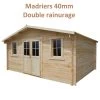 Abri De Jardin 16m² PLUS En Bois 40mm Brut Gardy Shelter 2 Abri De Jardin 16m² PLUS En Bois 40mm Brut Gardy Shelter -Jardin Abris Magasin abri de jardin 16m plus en bois 40mm brut gardy shelter