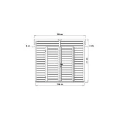 Abri De Jardin 4,31m² Skur 4 + Plancher Traité Peint Gris Baltic 10 Abri De Jardin 4,31m² Skur 4 + Plancher Traité Peint Gris Baltic -Jardin Abris Magasin abri de jardin 431m skur 4 plancher traite peint gris baltic 2
