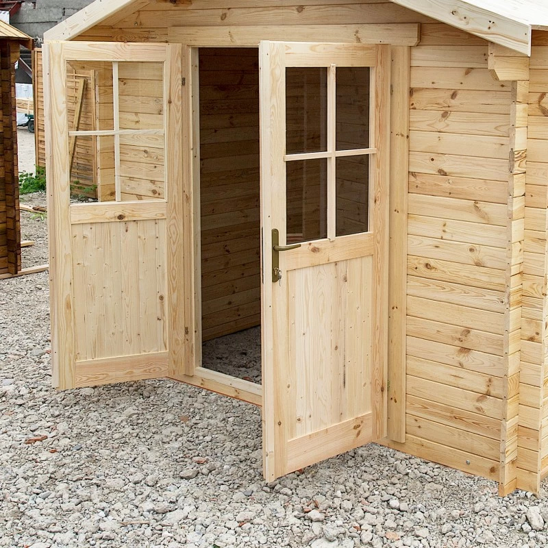 Abri De Jardin 9m² PLUS En Bois 40mm Brut Gardy Shelter 8 Abri De Jardin 9m² PLUS En Bois 40mm Brut Gardy Shelter – Image 6