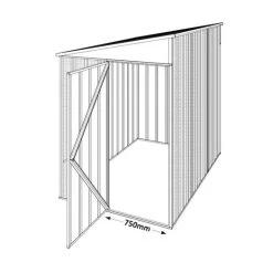 Abri De Jardin Adossé Colorbond Gris Ardoise En Acier Galvanisé 3,39m² EASYSHED 7 Abri De Jardin Adossé Colorbond Gris Ardoise En Acier Galvanisé 3,39m² EASYSHED -Jardin Abris Magasin abri de jardin adosse colorbond gris ardoise en acier galvanise 339m easyshed 2