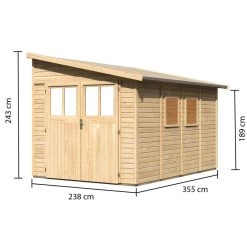 Abri De Jardin Adossé En Bois Certifié 8,27m² Bomlitz 4 - Karibu 10 Abri De Jardin Adossé En Bois Certifié 8,27m² Bomlitz 4 - Karibu -Jardin Abris Magasin abri de jardin adosse en bois certifie 827m bomlitz 4 karibu 2