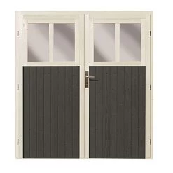 Abri De Jardin Adossé En Bois Gris Terre 4,18m² Bomlitz 2 - Karibu -Jardin Abris Magasin abri de jardin adosse en bois gris terre 418m bomlitz 2 karibu 4