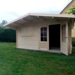 Abri De Jardin 19.98m² En Sapin Blanc FSC 40mm CHAMONIX IV + Shingles Rouges - SOLID 10 Abri De Jardin 19.98m² En Sapin Blanc FSC 40mm CHAMONIX IV + Shingles Rouges - SOLID -Jardin Abris Magasin abri de jardin avec avancee 1998m en sapin blanc fsc 40mm chamonix iv 2