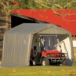 Abri De Jardin Démontable 9m² En Acier Et Polyéthylène Gris – Shelter Logic -Jardin Abris Magasin abri de jardin demontable 9m en acier et polyethylene gris shelter logic 4