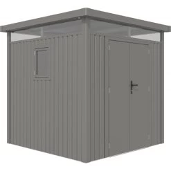 Abri De Jardin En Acier Galvanisé Kosto 5,29m² + Kit D'ancrage - X-Métal -Jardin Abris Magasin abri de jardin en acier galvanise kosto 529m kit d ancrage x metal 2