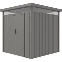 Abri De Jardin En Acier Galvanisé Kosto 5,29m² + Kit D'ancrage - X-Métal -Jardin Abris Magasin abri de jardin en acier galvanise kosto 529m kit d ancrage x metal 4