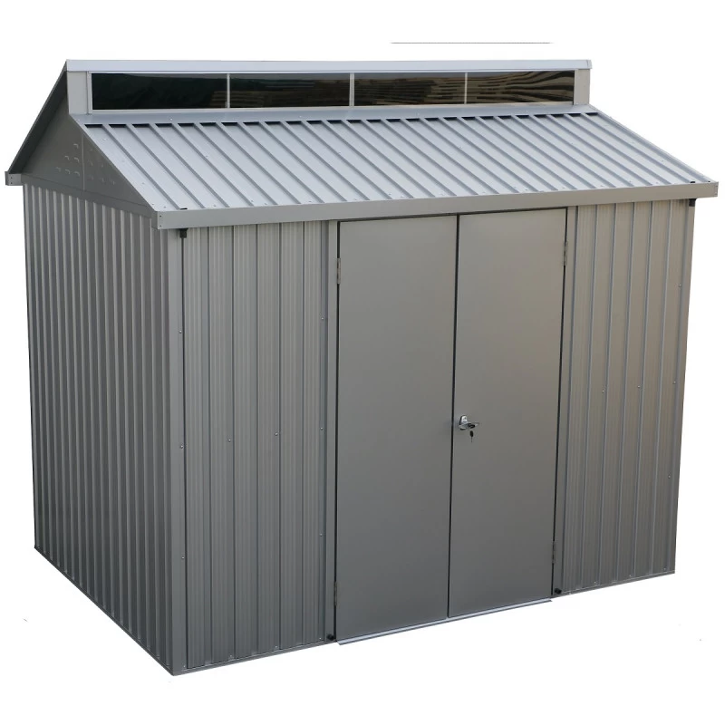 Abri De Jardin En Aluminium Gris Avec Puits De Lumière 4,33m² + Kit Fondation - DURAMAX 4 Abri De Jardin En Aluminium Gris Avec Puits De Lumière 4,33m² + Kit Fondation - DURAMAX – Image 2