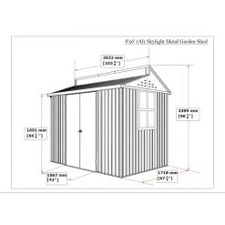 Abri De Jardin En Aluminium Gris Avec Puits De Lumière 4,33m² + Kit Fondation - DURAMAX 10 Abri De Jardin En Aluminium Gris Avec Puits De Lumière 4,33m² + Kit Fondation - DURAMAX -Jardin Abris Magasin abri de jardin en aluminium gris avec puits de lumiere 433m kit fondation duramax 2