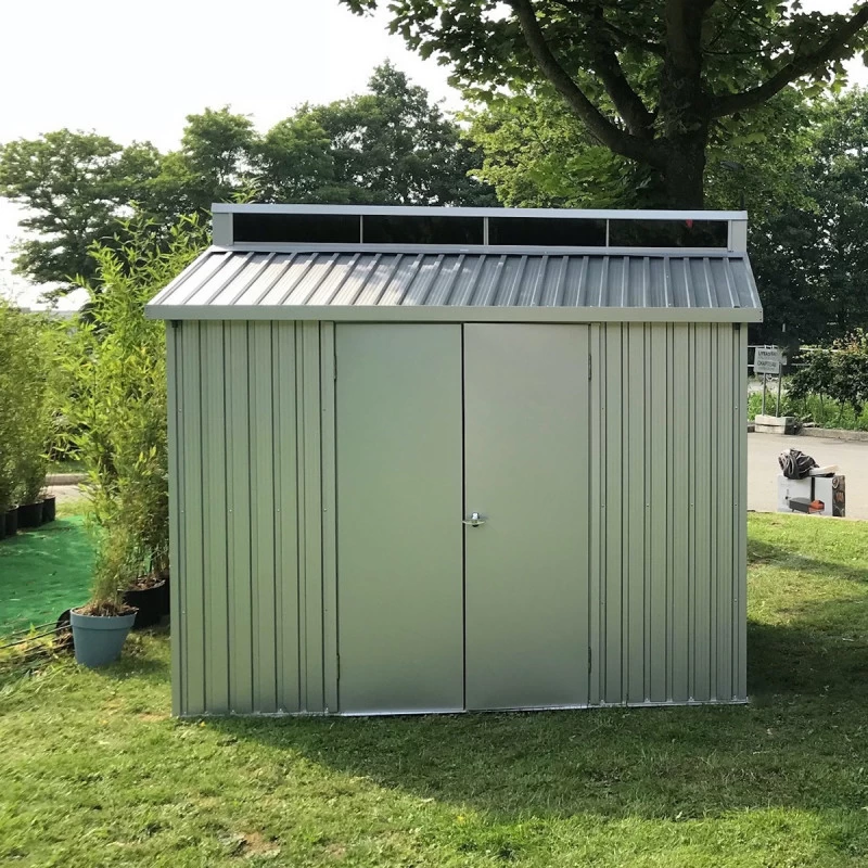 Abri De Jardin En Aluminium Gris Avec Puits De Lumière 4,33m² + Kit Fondation - DURAMAX 6 Abri De Jardin En Aluminium Gris Avec Puits De Lumière 4,33m² + Kit Fondation - DURAMAX – Image 4