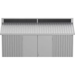 Abri De Jardin En Aluminium Gris Avec Puits De Lumière 5,33m² + Kit Fondation - DURAMAX -Jardin Abris Magasin abri de jardin en aluminium gris avec puits de lumiere 533m kit fondation duramax 2