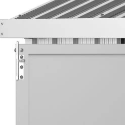 Abri De Jardin En Aluminium Gris Avec Puits De Lumière 5,33m² + Kit Fondation - DURAMAX -Jardin Abris Magasin abri de jardin en aluminium gris avec puits de lumiere 533m kit fondation duramax 5