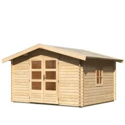 Abri De Jardin En Bois 10,60m² Avec Toit En Pente - Mühlheim 4 - Karibu -Jardin Abris Magasin abri de jardin en bois 1060m avec toit en pente muhlheim 4 karibu 2