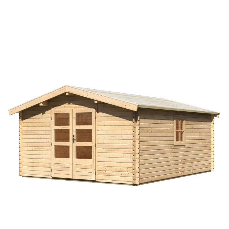 Abri De Jardin En Bois 18,46m² Avec Toit En Pente - Mühlheim 7 - Karibu 5 Abri De Jardin En Bois 18,46m² Avec Toit En Pente - Mühlheim 7 - Karibu – Image 3