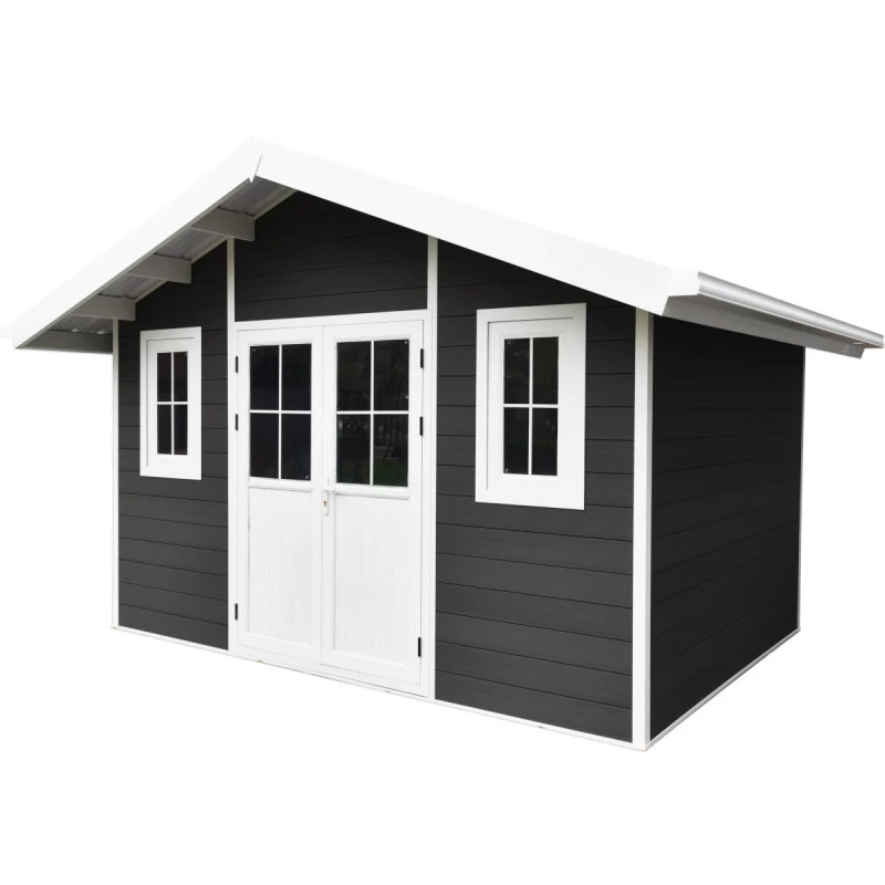 Abri De Jardin En Bois Composite 28mm Anthracite 10,71m² PREMIUM - Woodlife Garden 3 Abri De Jardin En Bois Composite 28mm Anthracite 10,71m² PREMIUM - Woodlife Garden