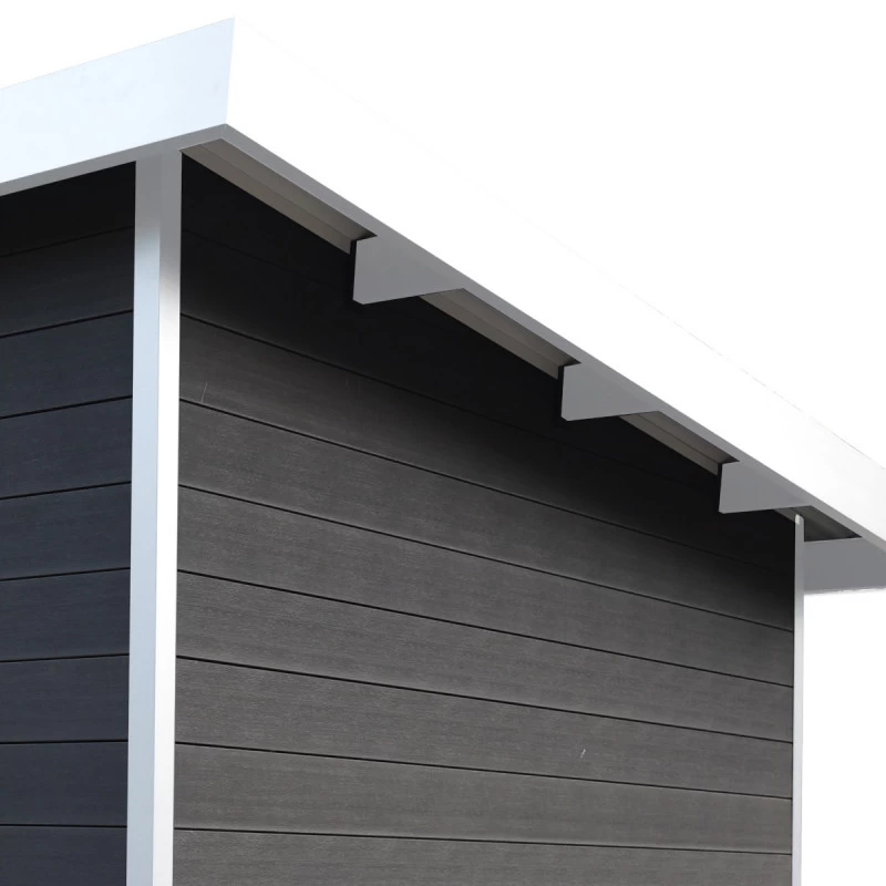 Abri De Jardin En Bois Composite 28mm Anthracite 4,41m² PREMIUM Toit Plat - Woodlife Garden 7 Abri De Jardin En Bois Composite 28mm Anthracite 4,41m² PREMIUM Toit Plat - Woodlife Garden – Image 5
