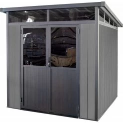 Abri De Jardin En Bois Composite 28mm Anthracite 5,28m² WINSTON Skylight - Woodlife Garden 13 Abri De Jardin En Bois Composite 28mm Anthracite 5,28m² WINSTON Skylight - Woodlife Garden -Jardin Abris Magasin abri de jardin en bois composite 28mm anthracite 528m winston skylight woodlife garden 5