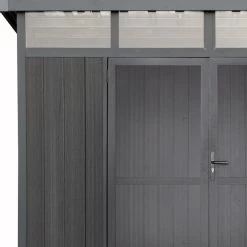 Abri De Jardin En Bois Composite 28mm Anthracite 6,69m² GORDON Skylight - Woodlife Garden -Jardin Abris Magasin abri de jardin en bois composite 28mm anthracite 669m gordon skylight woodlife garden 3