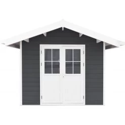 Abri De Jardin En Bois Composite 28mm Anthracite 7,78m² PREMIUM - Woodlife Garden -Jardin Abris Magasin abri de jardin en bois composite 28mm anthracite 778m premium woodlife garden 2