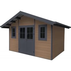 Abri De Jardin En Bois Composite 28mm Aspect Bois 10,71m² PREMIUM - Woodlife Garden -Jardin Abris Magasin abri de jardin en bois composite 28mm aspect bois 1071m premium woodlife garden 4