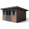 Abri De Jardin En Bois Composite 28mm Aspect Bois 12m² PREMIUM Toit Monopente - Woodlife Garden -Jardin Abris Magasin abri de jardin en bois composite 28mm aspect bois 12m premium toit monopente woodlife garden