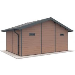 Abri De Jardin En Bois Composite 28mm Aspect Bois 19,22m² PREMIUM - Woodlife Garden -Jardin Abris Magasin abri de jardin en bois composite 28mm aspect bois 1922m premium woodlife garden 2