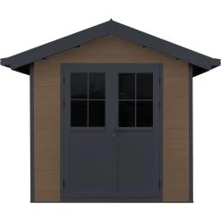 Abri De Jardin En Bois Composite 28mm Aspect Bois 4,77m² PREMIUM - Woodlife Garden -Jardin Abris Magasin abri de jardin en bois composite 28mm aspect bois 477m premium woodlife garden 2