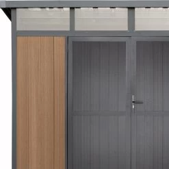 Abri De Jardin En Bois Composite 28mm Aspect Bois 6,69m² GORDON Skylight - Woodlife Garden -Jardin Abris Magasin abri de jardin en bois composite 28mm aspect bois 669m gordon skylight woodlife garden 3