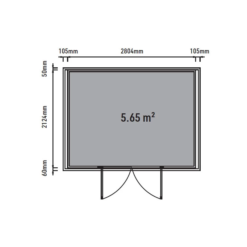 Abri De Jardin En Bois Composite 28mm Aspect Bois 6,69m² WINSTON Skylight - Woodlife Garden 5 Abri De Jardin En Bois Composite 28mm Aspect Bois 6,69m² WINSTON Skylight - Woodlife Garden – Image 3