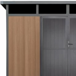 Abri De Jardin En Bois Composite 28mm Aspect Bois 8,09m² GORDON Skylight - Woodlife Garden -Jardin Abris Magasin abri de jardin en bois composite 28mm aspect bois 809m gordon skylight woodlife garden 2