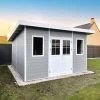 Abri De Jardin En Bois Composite 28mm Gris Clair 14,90m² PREMIUM Toit Plat - Woodlife Garden 2 Abri De Jardin En Bois Composite 28mm Gris Clair 14,90m² PREMIUM Toit Plat - Woodlife Garden -Jardin Abris Magasin abri de jardin en bois composite 28mm gris clair 1490m premium toit plat woodlife garden