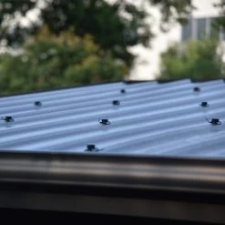 Abri De Jardin En Bois Composite 28mm Gris Clair 14,75m² PREMIUM - Woodlife Garden -Jardin Abris Magasin abri de jardin en bois composite 28mm gris clair 15m premium woodlife garden 5