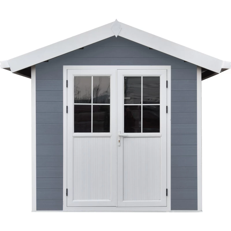 Abri De Jardin En Bois Composite 28mm Gris Clair 4,77m² PREMIUM - Woodlife Garden 4 Abri De Jardin En Bois Composite 28mm Gris Clair 4,77m² PREMIUM - Woodlife Garden – Image 2